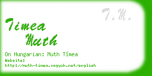 timea muth business card